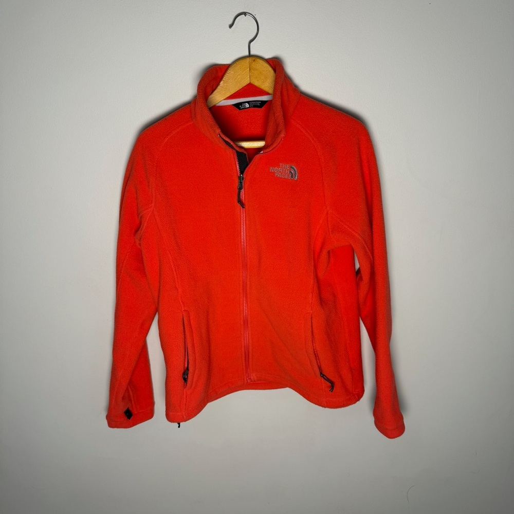 The North Face Women's Pink Fleece Full Zip Jacket | M